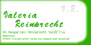 valeria reinprecht business card